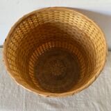 Cache pot vintage en bambou