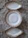Dessert plate and 2 antique bowls