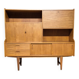 Vintage Scandinavian teak enfilade from the 1960s by Samcom.