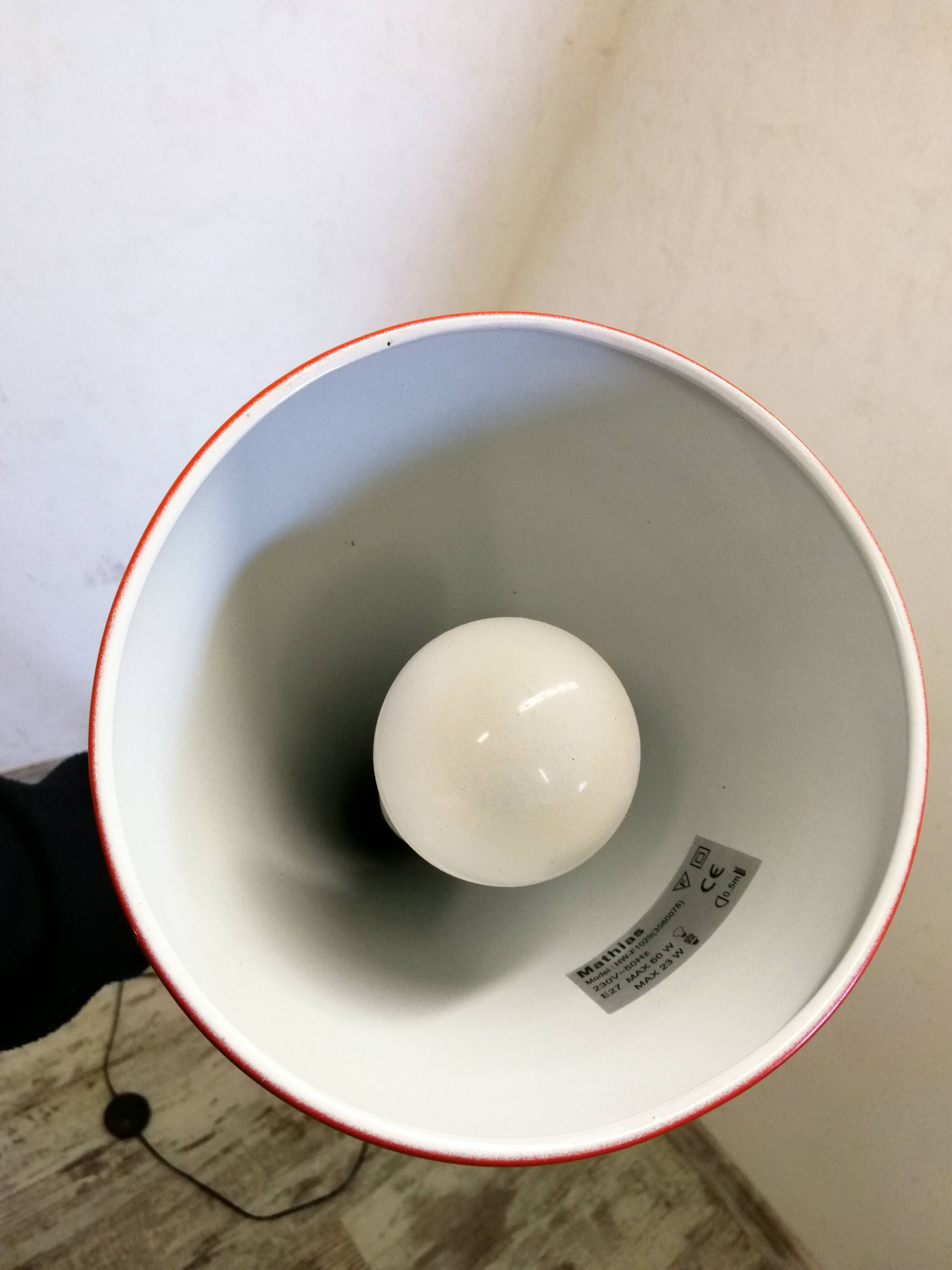 Vintage orange Mathias floor lamp