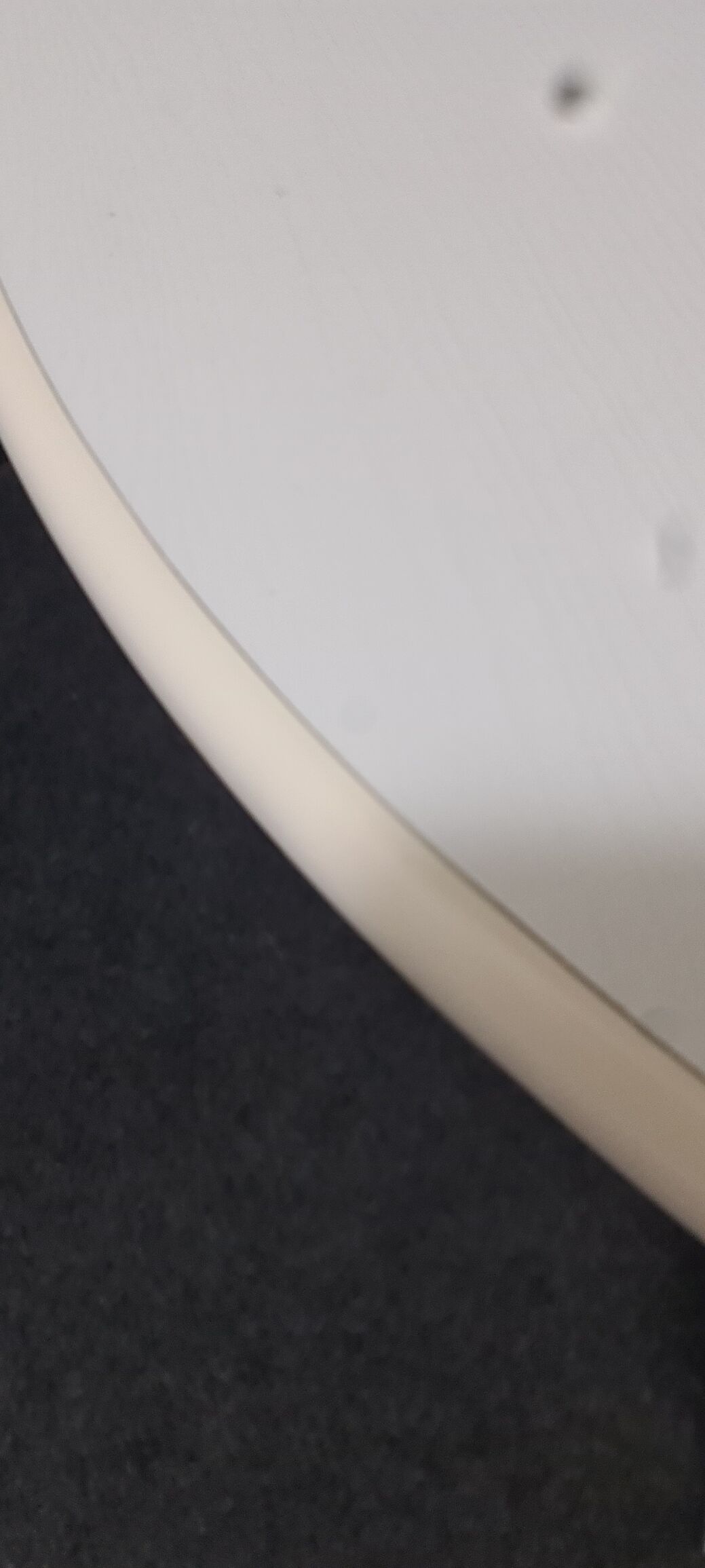 Vintage round white dining table