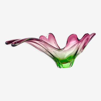 Coupe en verre de murano, italie, mid century