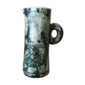 Pitcher in ceramic, Jacques Blin, vintage 1950's