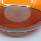 luigi colani plexiglass orange ufo space age pendant chandelier, 1970