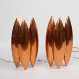 Pair of 2 Danish vintage wall lamps Kastor by Jo Hammerborg, Fog og Morup