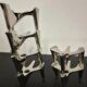 Vintage Fritz Nagel "Vogelflug" Chrome Candlesticks