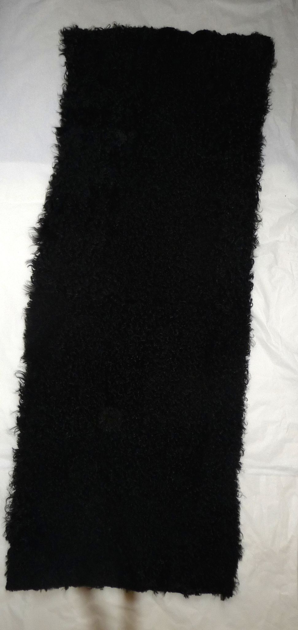 Brown sheepskin carpet natural, deco, 110*44 cm