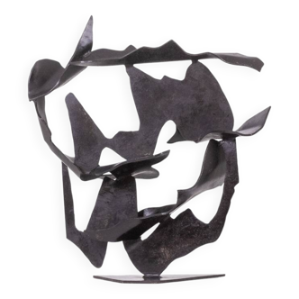 Jean Campa. Abstract metal sculpture. 1980s.
