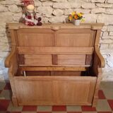 Solid oak bench