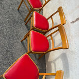 Set of 4 vintage bistro chairs
