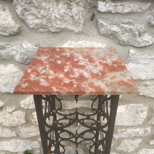Colonne console en métal années 60
