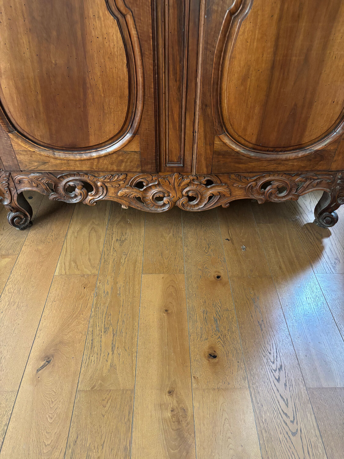 18th-century Provençal walnut wardrobe
