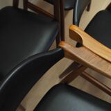 Set of six teak chairs, Danish design, 1970s, manufacture: Farstrup Møbler