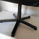 Office armchair in leather by Jean Louis Berthet pure Mobilier International, 80s