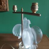 Crystal lamp Lalique with two doves model Ariane