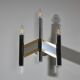 Sciolari Chrome and Brass-plated Wall Lamp, 1970s