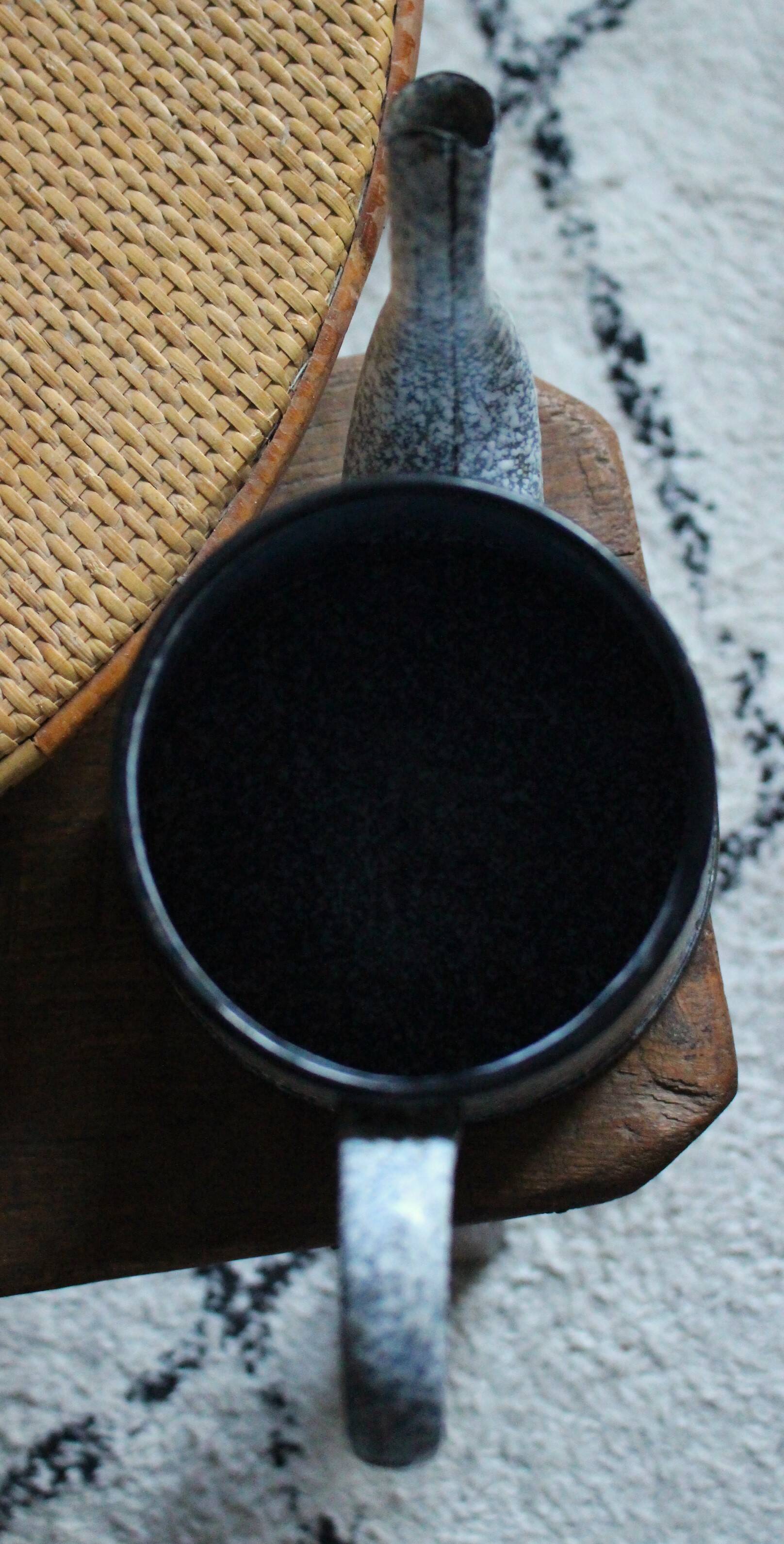 Broc coffee maker heather blue enameled sheet metal