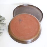 Flat plates x3, artisanal pottery, France