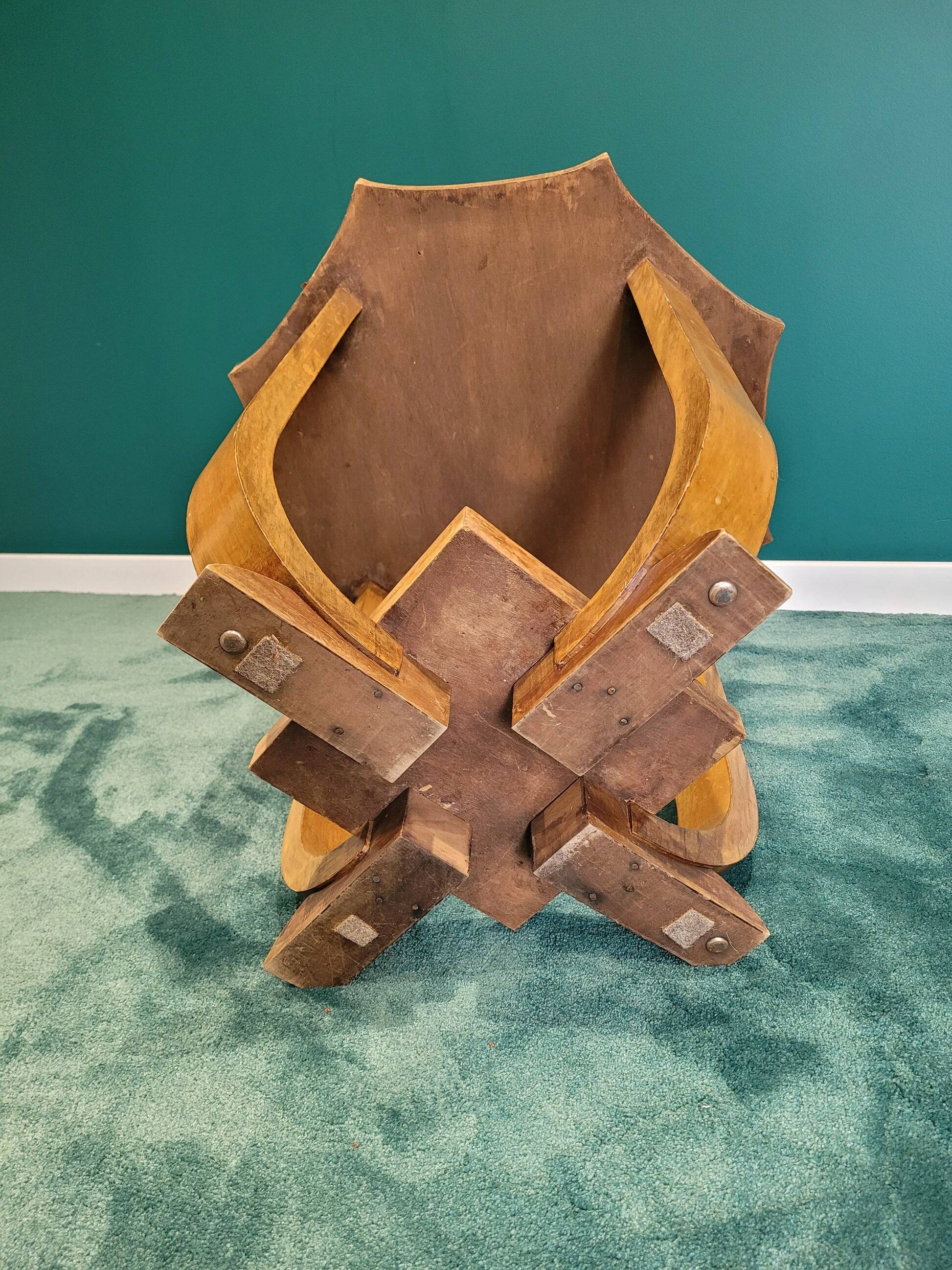 Octagonal Art Deco side table