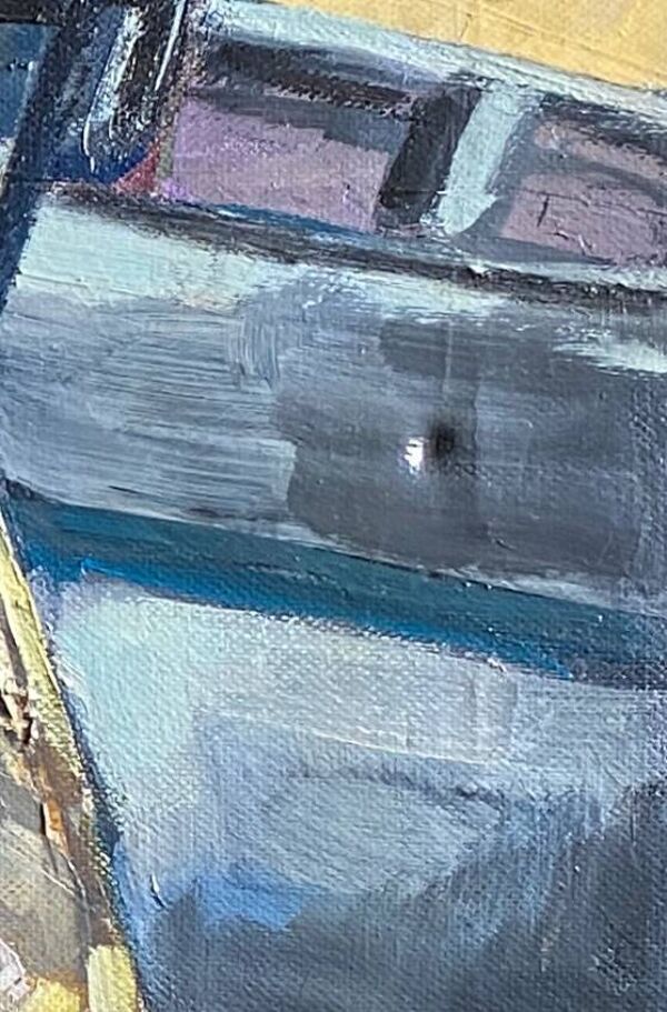 Tableau HST Africaniste Orientaliste ''Pêche aux thons'' signé post cubiste