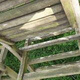 4 teak folding chairs