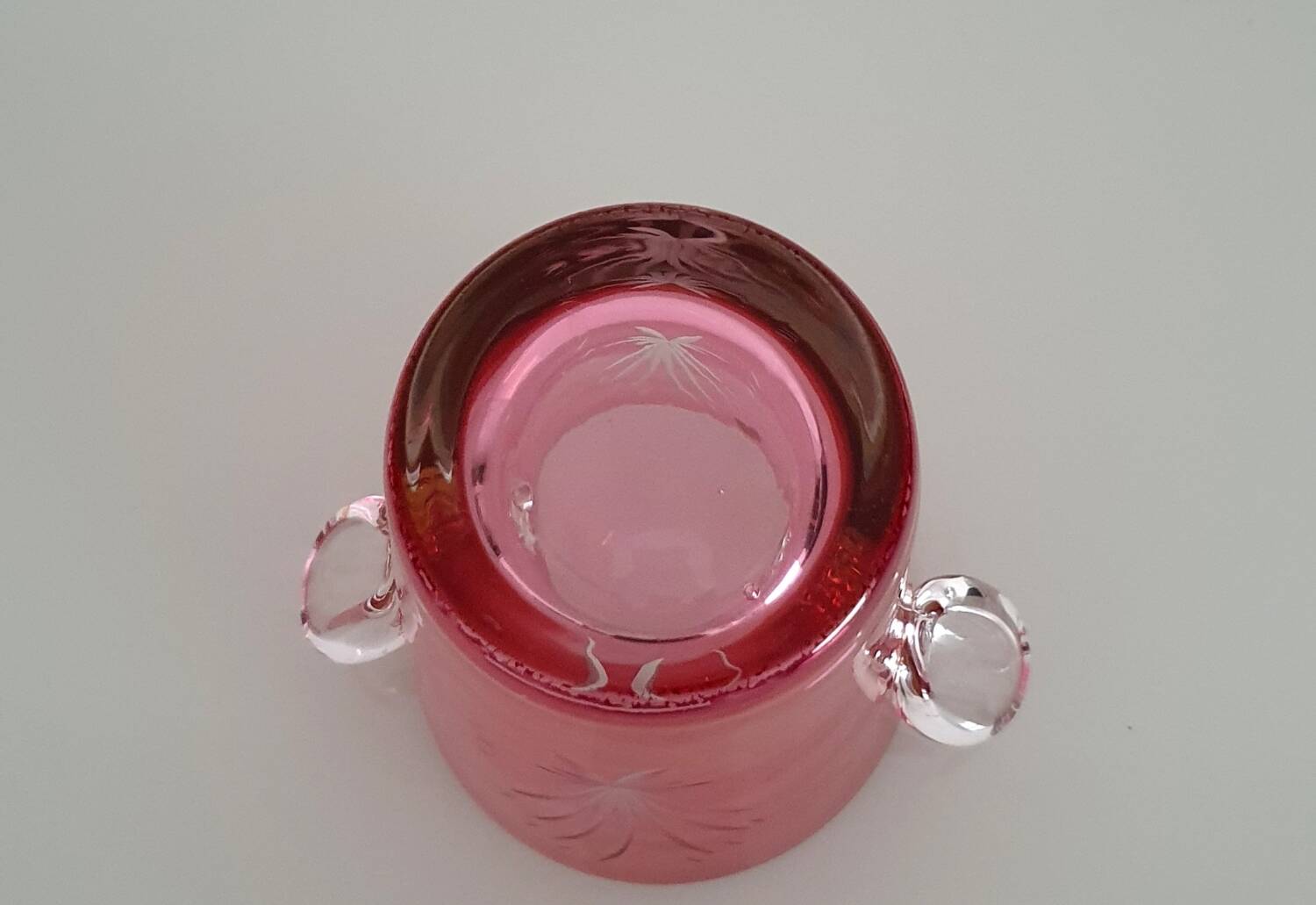 Cut crystal ice bucket - Boussu art glassware