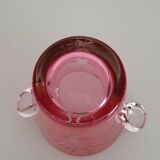Cut crystal ice bucket - Boussu art glassware