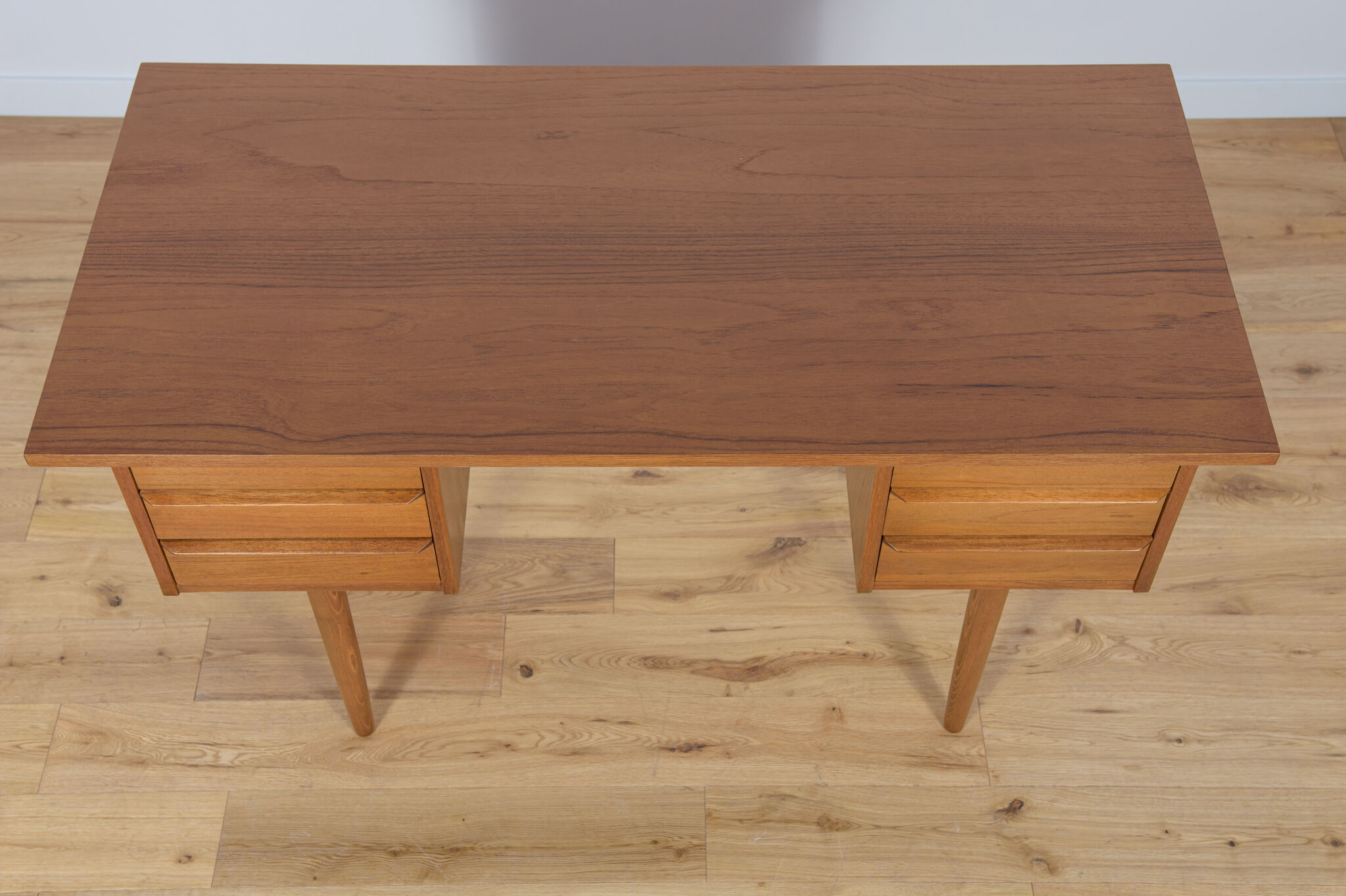 Mid-Century Freestanding Teak Desk, 1960s