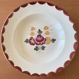 6 old Longchamp earthenware soup plates