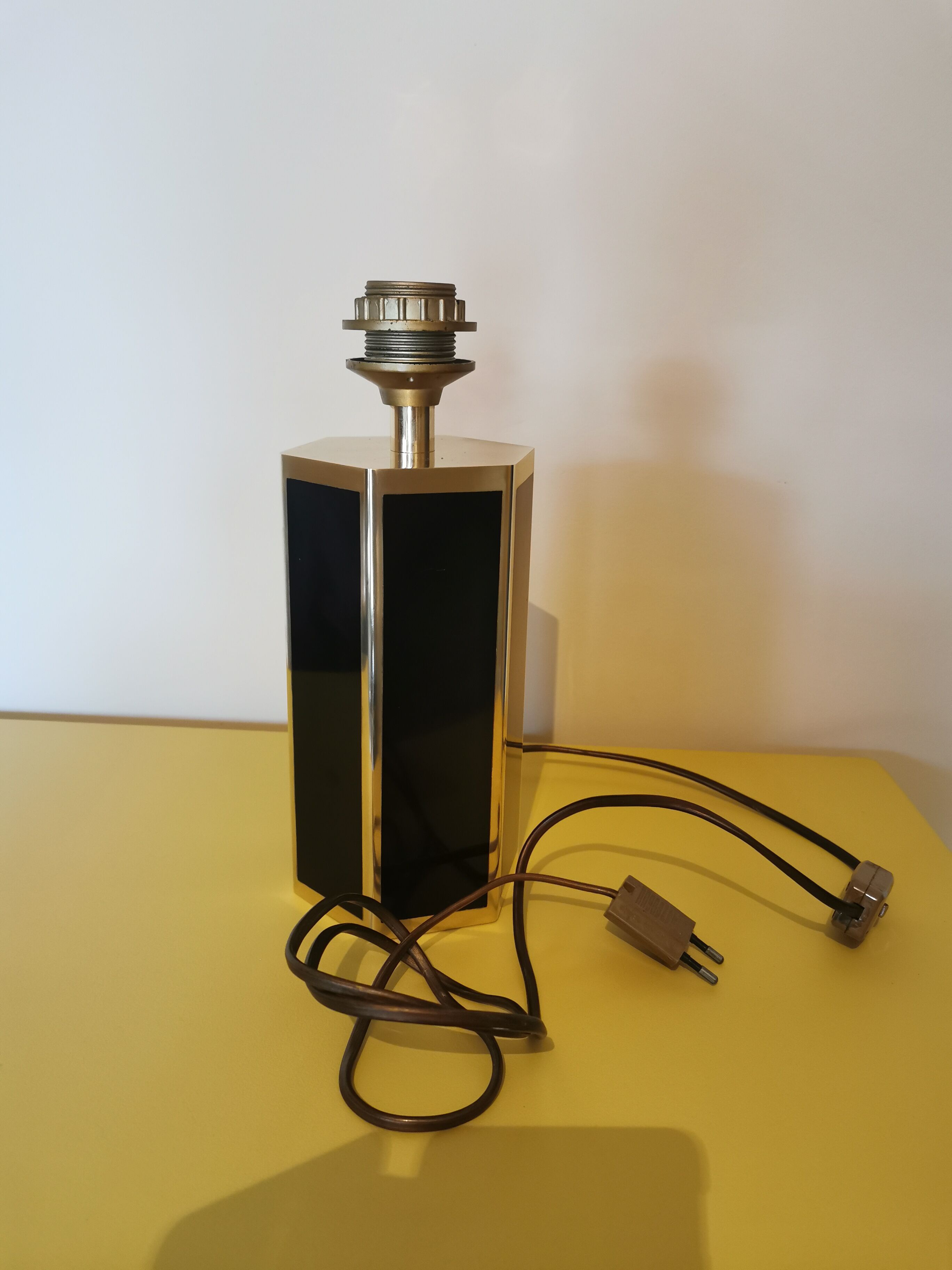 Vintage lamp foot 70 hexagonal