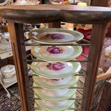 Door plates of hotel and mahogany restaurant