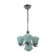Blue art deco chandelier, 1930s