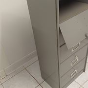 Industrial metal filing cabinet Bauche – 5 drawers – 1950s
