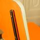 Pair of orange Formica "Tublac" chairs