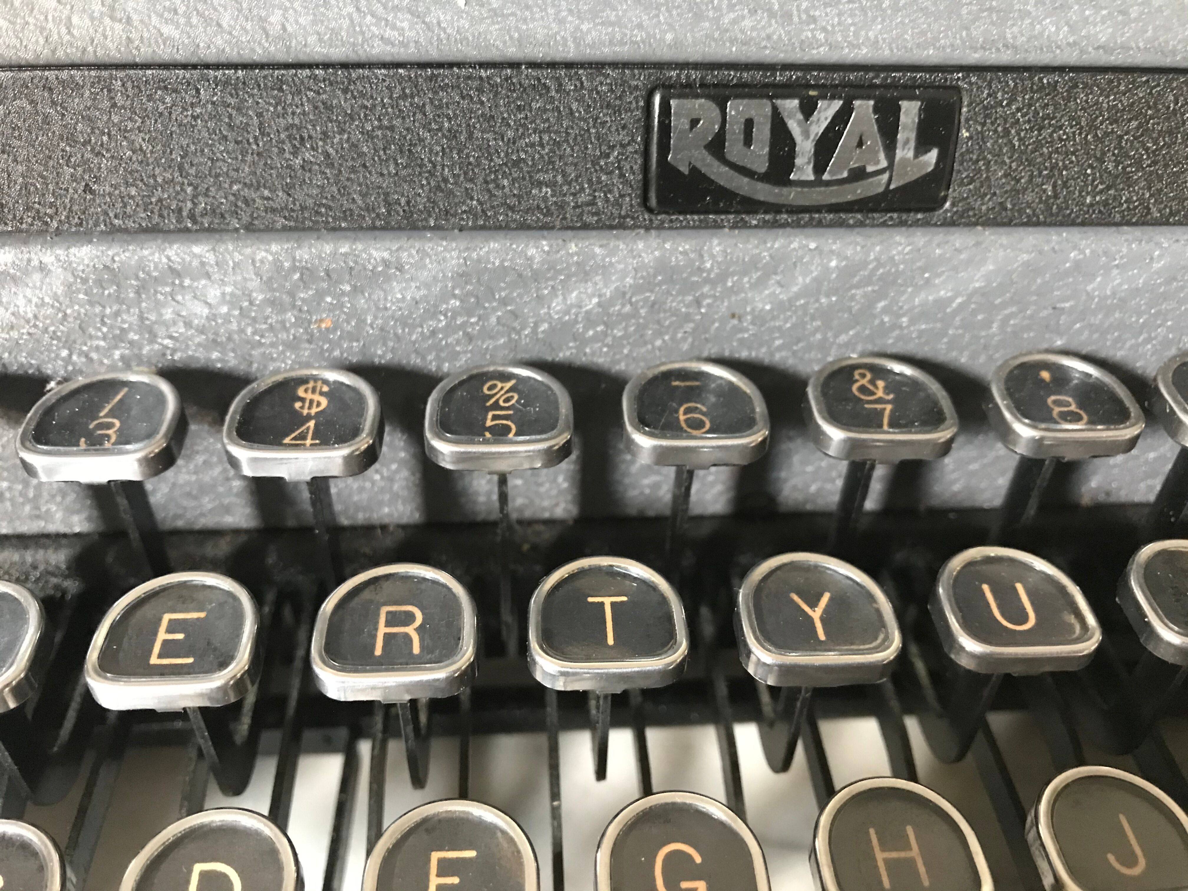 Royal typewriter, circa 1940