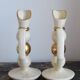 Pair of designer candle holders