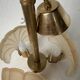 Shell and brass chandelier from the 70s