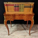 Louis XV Style Marquetry Stepped Desk
