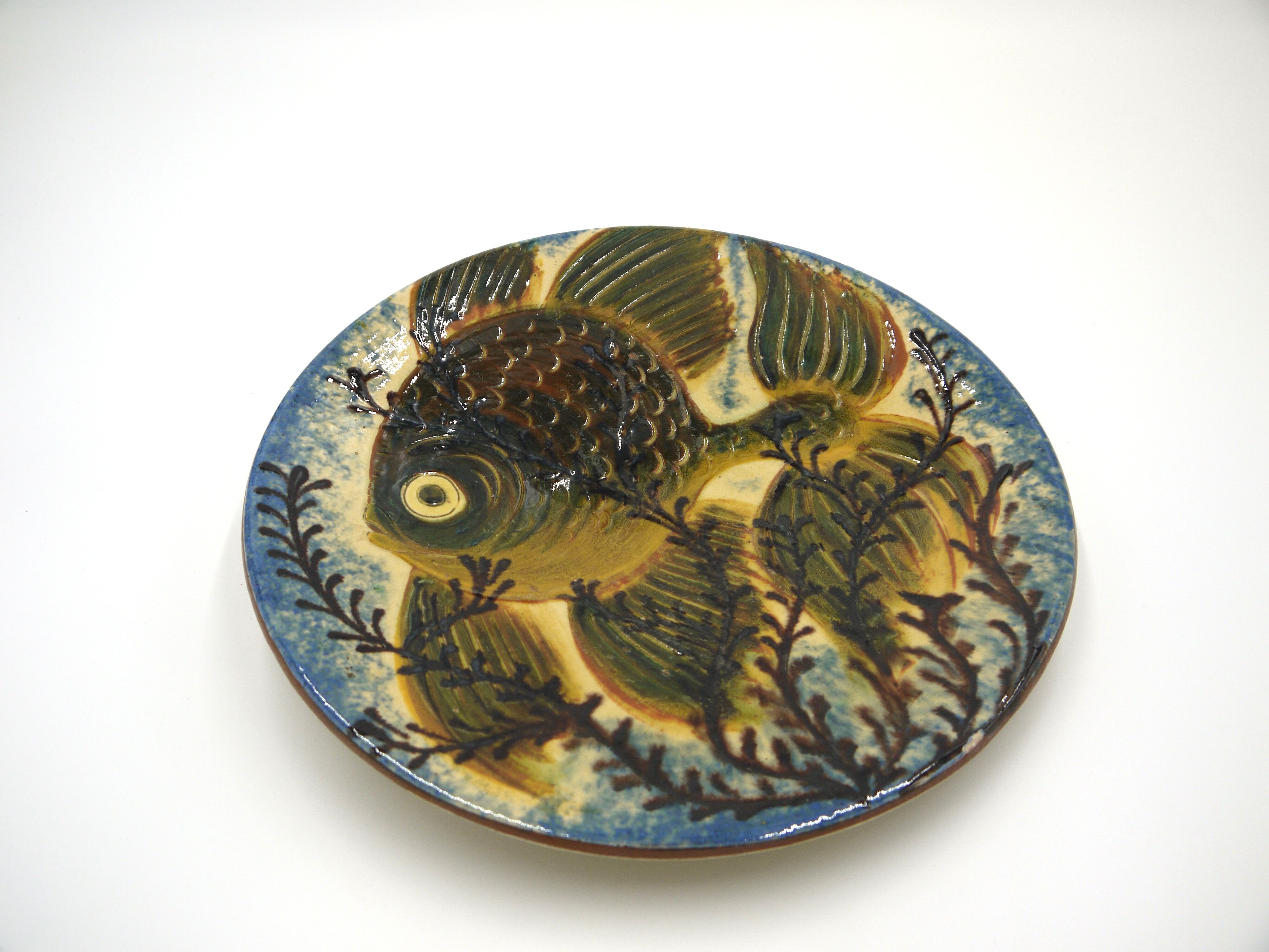 Assiette décorative poisson Puigdemont