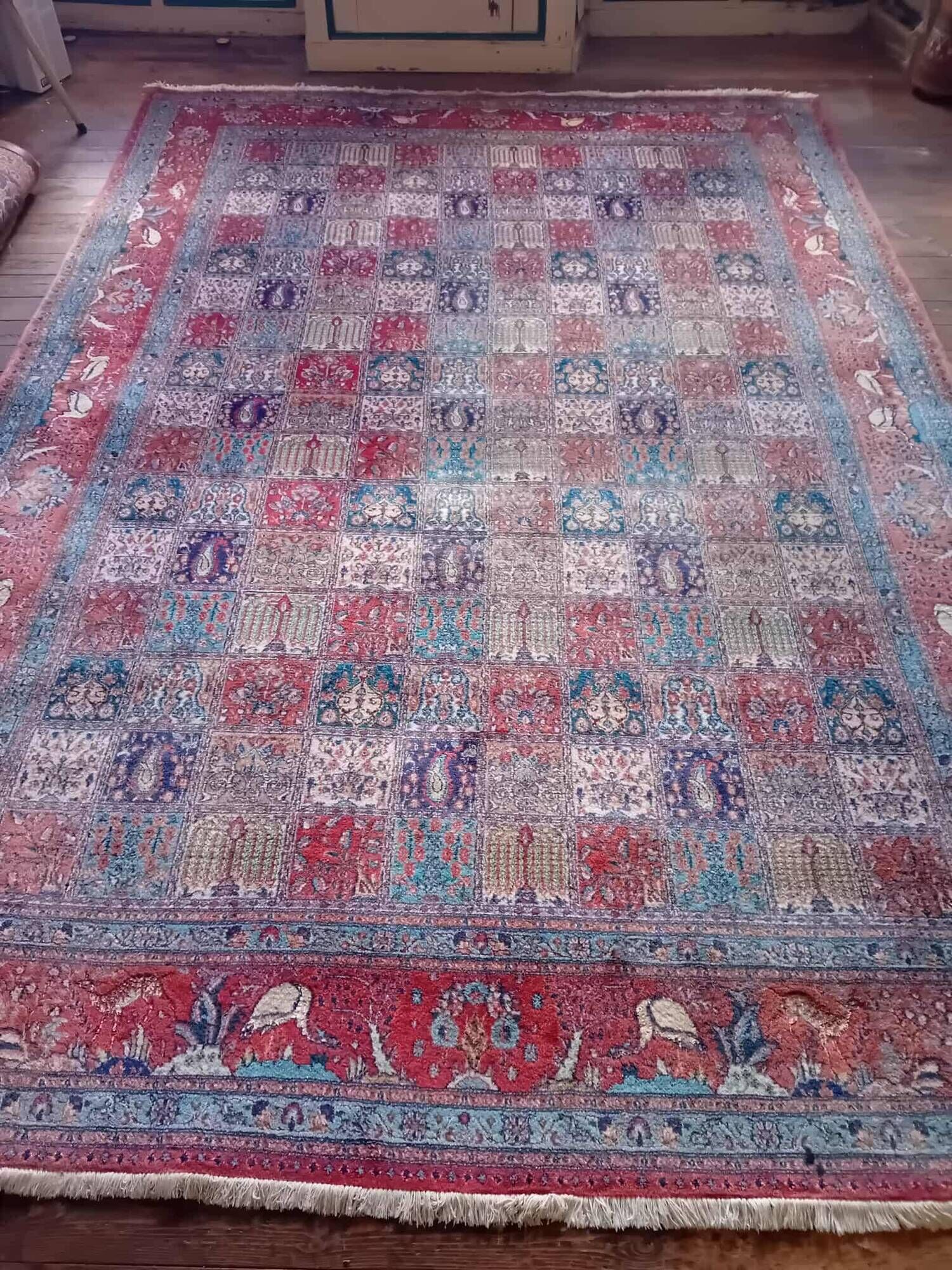 Handmade Moud XXL Persian rug 353x249cm