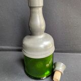 Carafe et 5 verres cristallin et étain