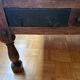 Solid wood coffee table with drawers and glass top – unique piece