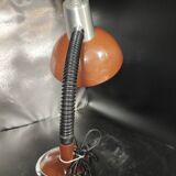 Articulated lamp from the 70s chrome and chocolate