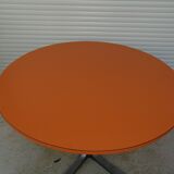 Round table formica orange 70s