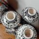 Marius Giuge artist pottery Vallauris 2 candlesticks