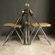 Plia rattan dining chairs by Giancarlo Piretti for Castelli, 1970s