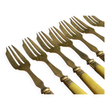 Set of 12 Dessert Cutlery - 1930s - Vintage Dessert Forks