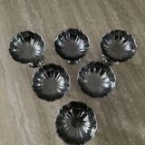 Series of 6 vintage ice cream cups from the 70s