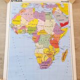 School wall poster Africa physical/political 140 cm x 97 cm brand soral