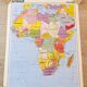 Affiche scolaire murale Afrique physique, politique 140 cm x 97 cm de marque Soral